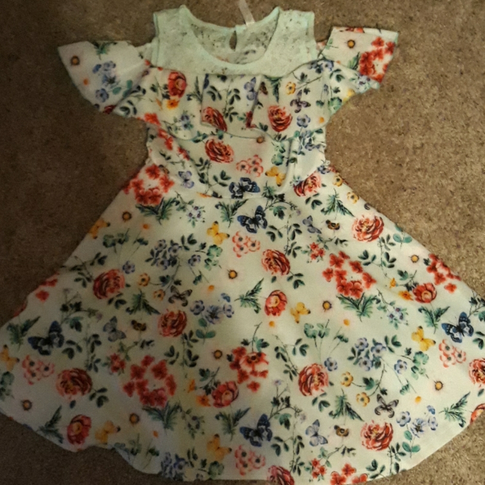 Girls off shoulder dress